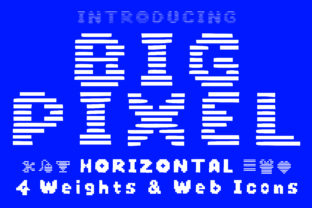 Big Pixel Horizontal: A Bold Display Font for Web Design