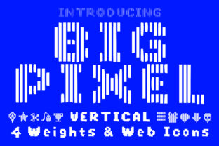 Big Pixel Vertical: A Bold Display Font for Makers