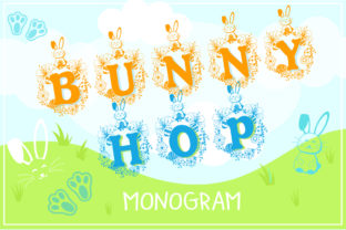 Bunny Hop Monogram: A Playful Display Font for Web