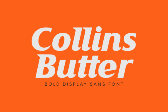 Collins Butter: A Bold Display Font for Branding