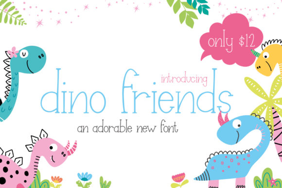 Dino Friends: A Playful Serif Font for Editors