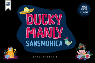 Ducky Manly: A Playful Display Font for Editorial Design