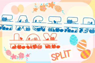 Easter Joy Split: A Handcrafted Display Font for Web