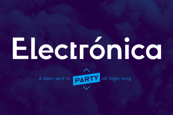 Electrónica Family: A Playful Sans Serif Typeface