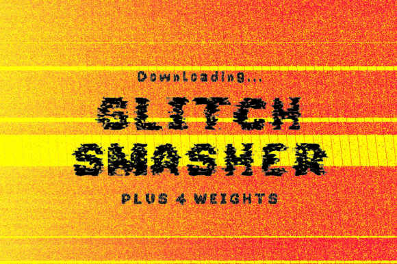 Glitch Smasher: A Bold Display Font for Modern Brands