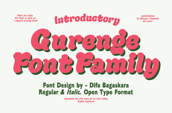 Gurenge: A Vibrant Display Font for Marketers