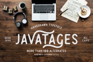 Javatages: A Vintage Display Font for Crafters