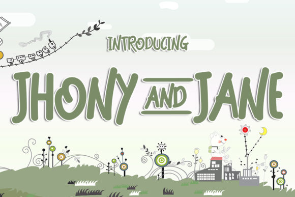 Jhony and Jane: A Bold Display Font for Campaigns