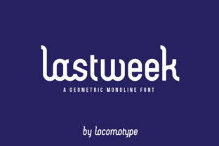 Lastweek Font: A Modern Display Typeface for Crafters