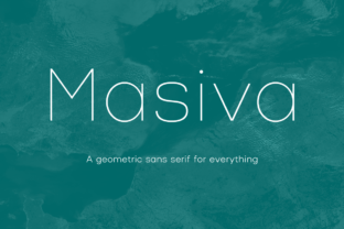Masiva Family: A Soft Geometric Typeface