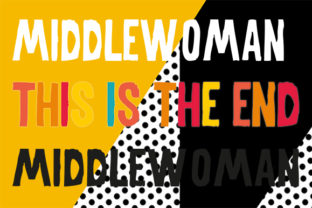 MiddleWoman: A Bold Display Font for Modern Branding