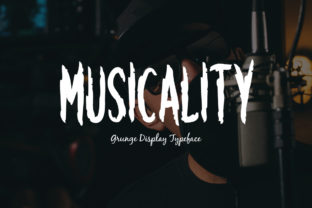 Musicality: A Bold Grunge Display Font for Editors