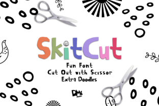 Skit Cut: A Playful Display Font for Brand Identity