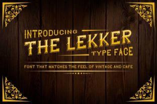 The Lekker: A Retro Display Font for Modern Brands