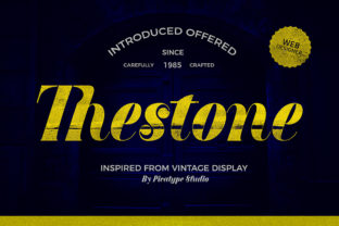 Thestone: A Bold Retro Font for Makers
