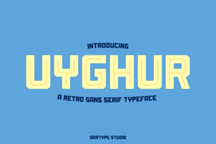 Uyghur: A Retro Display Font for Bold Branding