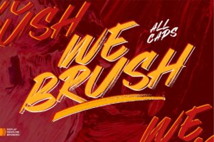We Brush: A Bold Color Font for Editorial Design