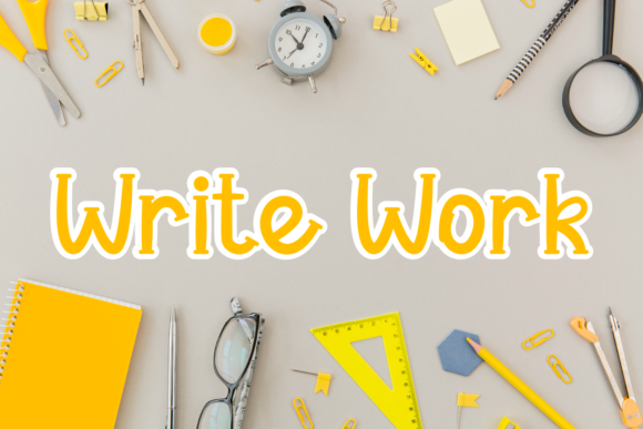 Write Work: A Vibrant Display Font for Web Design